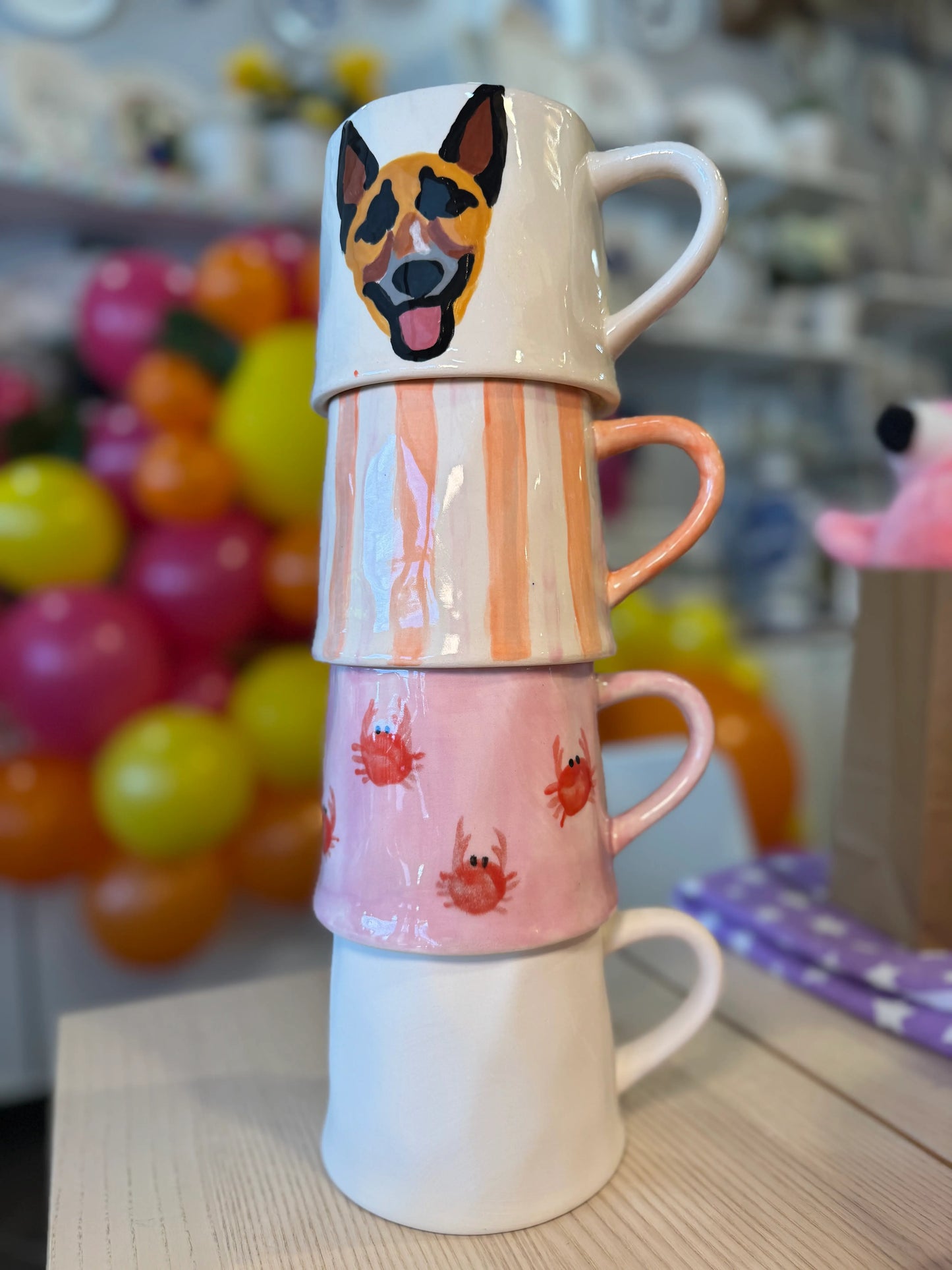 Pottery Painting - Mugs, Glasses, Teapots & Pitchers