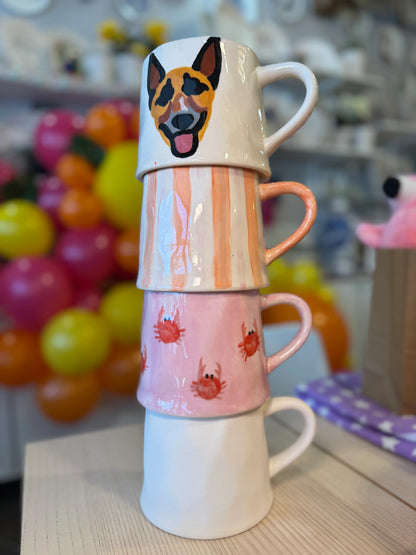 Pottery Painting - Mugs, Glasses, Teapots & Pitchers