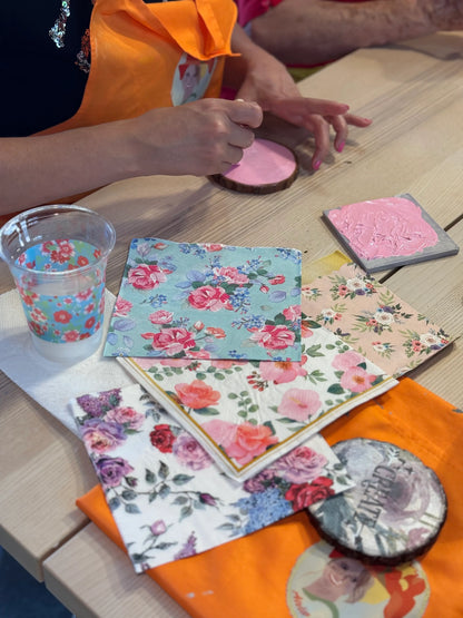 Decorative Decoupage Coaster Workshop