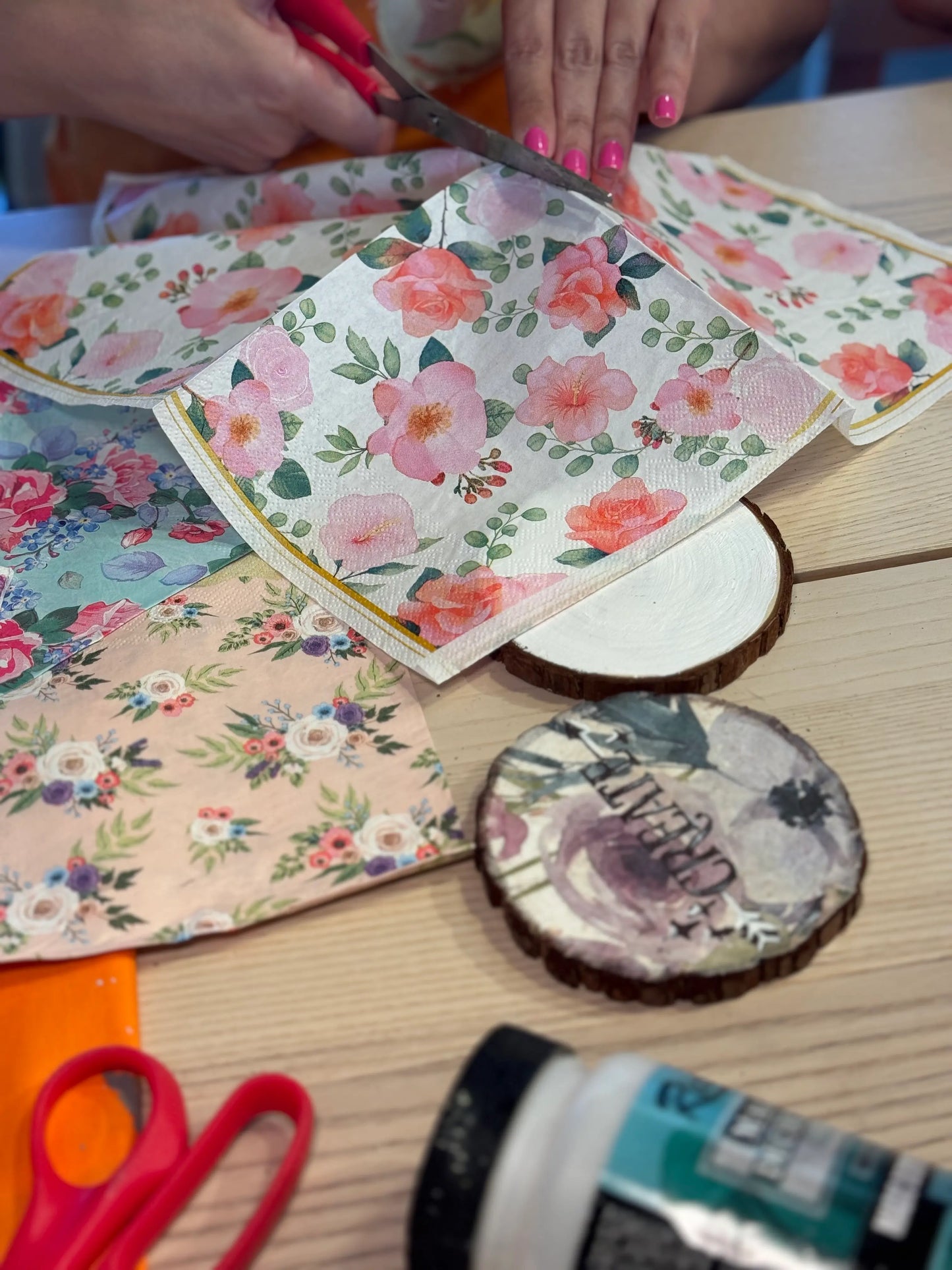 Decorative Decoupage Coaster Workshop