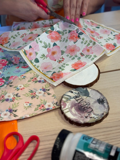 Decorative Decoupage Coaster Workshop