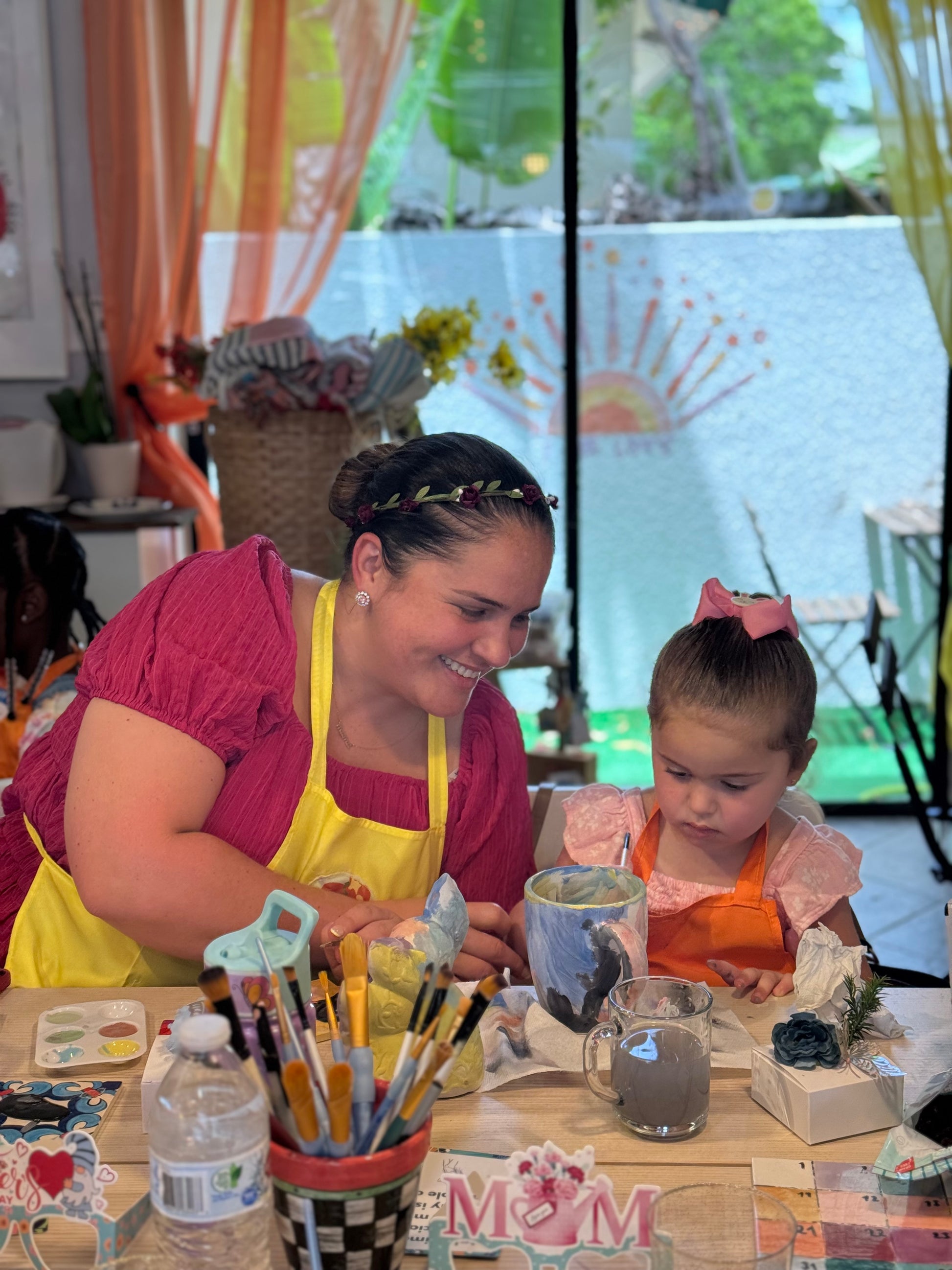 Mother's Day Pottery Painting Event
