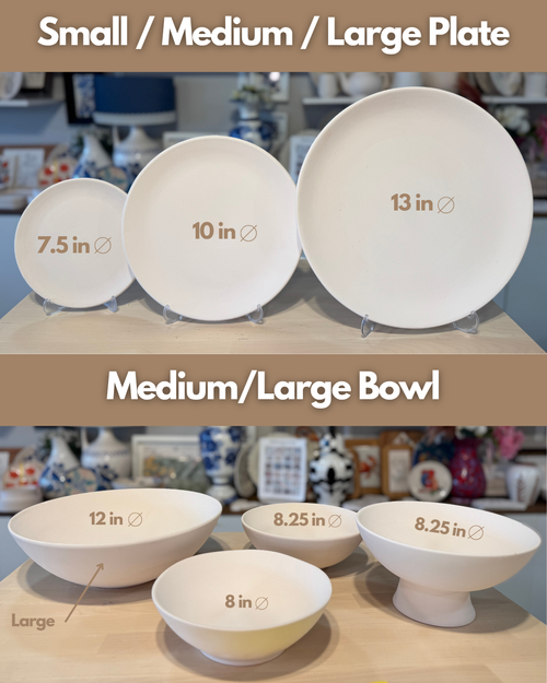 Pottery Painting - Plates & Bowls