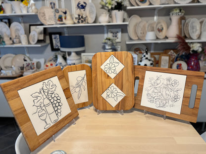 Pottery Painting - Charcuterie Boards & Serving Trays